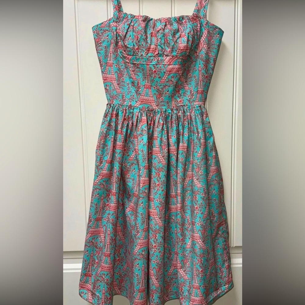 Bernie Dexter Eiffel Tower Paris Pinup Dress Size XS